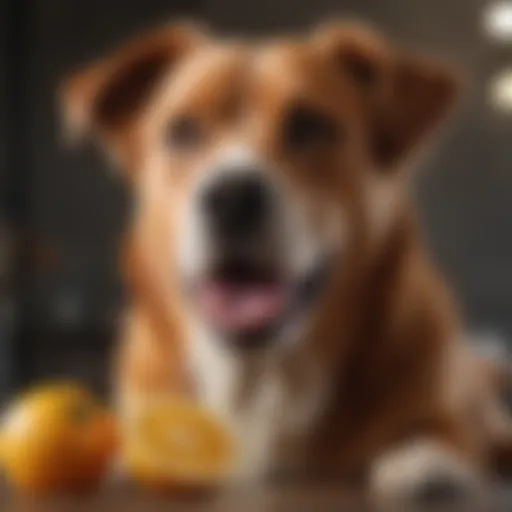 Healthy Dog Enjoying Vitamin C-Rich Diet