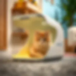 Walmart Breeze litter box design showcasing its modern structure