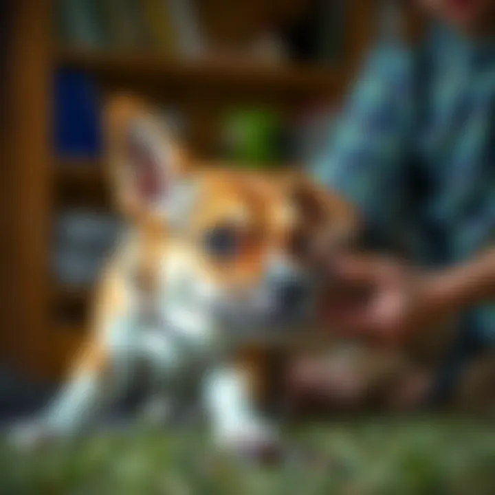 Understanding the Risks of Chocolate for Dogs Concerned dog owner assessing chocolate ingestion