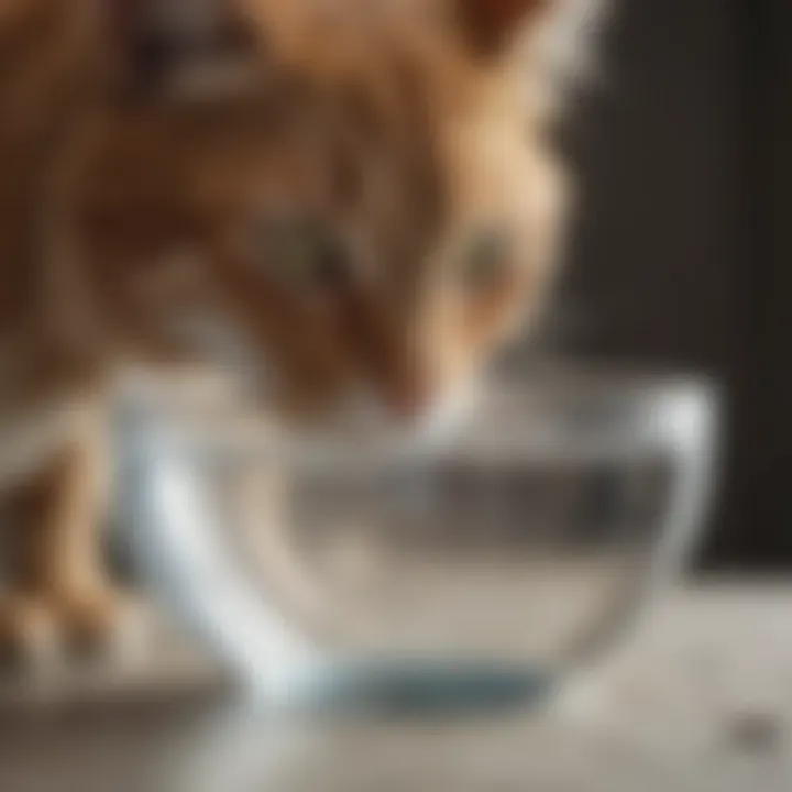 Hydrating water bowls designed for cats
