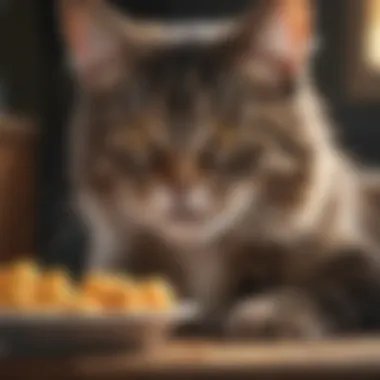 Veterinary consultation with a cat owner about dietary needs