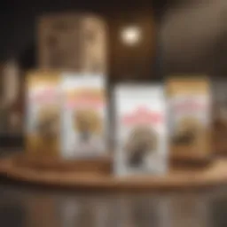 Selection of Royal Canin cat food varieties on display