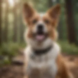 Seresto collar on a happy dog